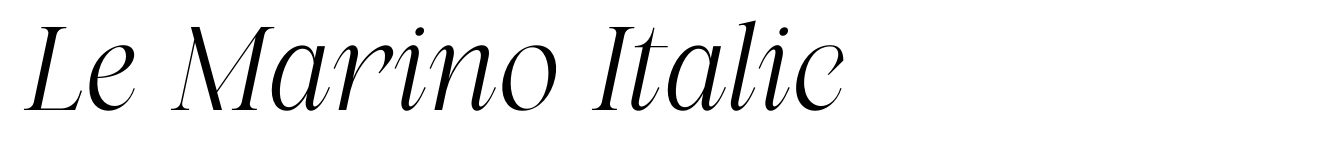 Le Marino Italic